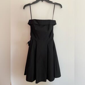 White House Black Market Black Corset Skater Dress